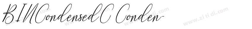DINCondensedC Conden字体转换 DINCondensedC Conden字体转换